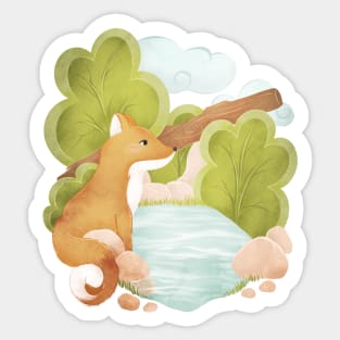 FOREST FOX Sticker